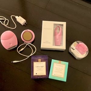 Set of FOREO Products face wash large small Iris face toner
